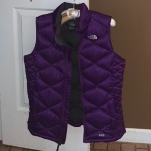 Purple Winter North Face Vest